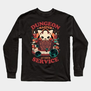 Dungeon Master's Call - Cute Cat Gamer Long Sleeve T-Shirt